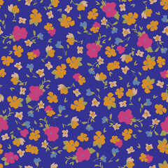 Poster - seamless pattern with flowers