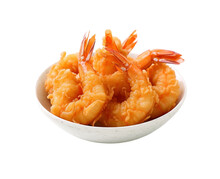 Shrimps Tempura Placed On A Transparent Background, Created With Generative AI