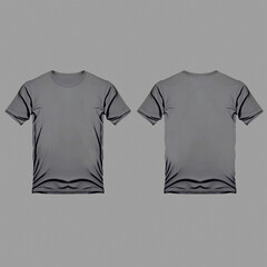 Wall Mural - grey black  t shirt template