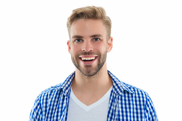 cheerful young man on background. young man in studio. photo of young man