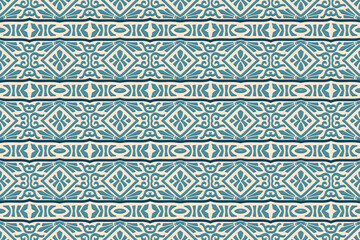 Naklejka na meble Embossed light background, ethnic cover design. Geometric ornamental 3D pattern, press paper, leather. Boho, handmade. Tribal flavor, original art of the East, Asia, India, Mexico, Aztec, Peru. 