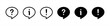 © Evolvect - Question, exclamation and information mark with speech bubble icon in line style. mark simple black style symbol sign for apps and website, vector illustration.