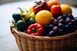 mix vegetable on the basket Cinematic Editorial Food Photography