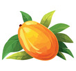 Juicy mango illustration vector