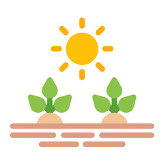 Sticker - Plantation Flat Icon