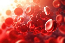 Red Blood Cells Medical Design. Medical Science Background. Generative Ai