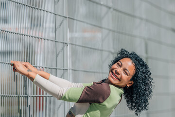 Canvas Print - urban girl in the street outdoors