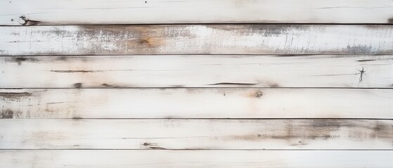 Beautiful light texture of old cracked white wooden boards