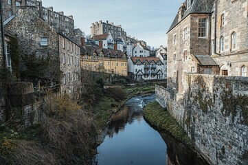 Sticker - Stream in the ancient city of Edinburgh