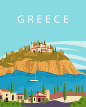 Greece Travel Poster.
