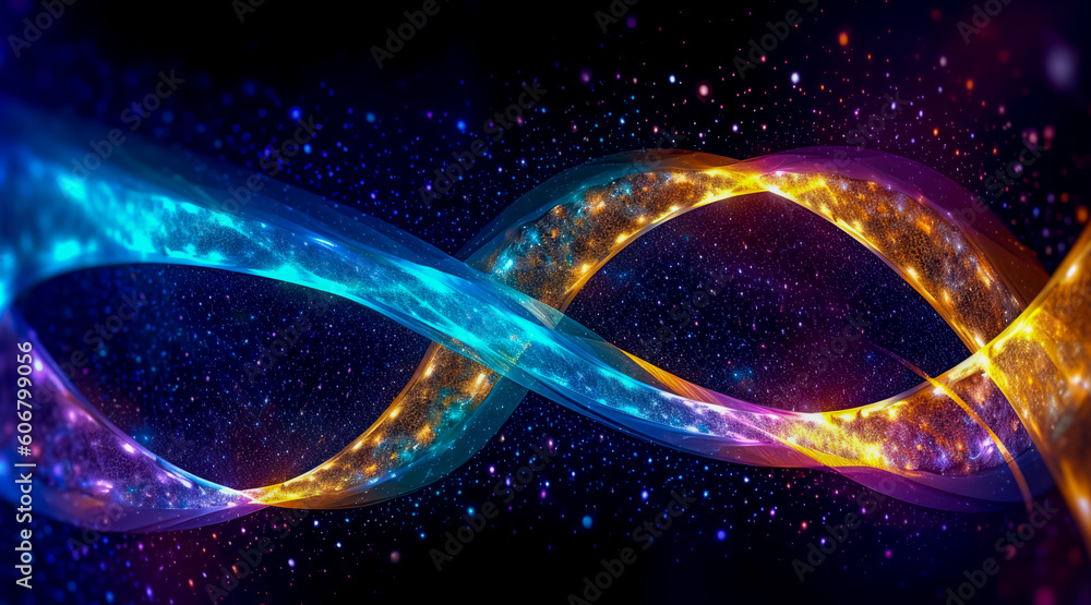 Colorful infinity shape background. infinity symbol. design for ...