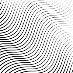 Wall Mural - Vector wavy ripple stripes background