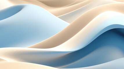 Wall Mural - Abstract wavy wave background with smooth silky shape....color, dynamic pattern shape with creative design for presentation or brochure cover. Picturesque generative AI