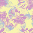 Abstract floral distorted flower background