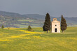 Tuscany hillscape at Cappella della Madonna di Vitaleta
