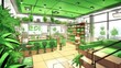 A modern, minimalist dispensary with an open floor plan and great lighting. (Illustration, Generative AI)