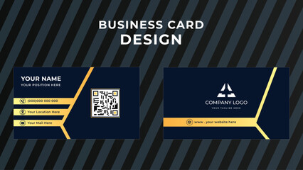 Wall Mural - business card print templates. Personal visiting card with company logo