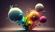 color ball. abstract colorful background