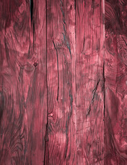 Wall Mural - old red grungy planked wooden background