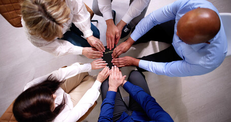 Sticker - Overhead View Of Hands Holding Holy