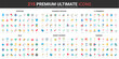 © lembergvector - Banking, money payment, sales of ecommerce color flat icons set vector illustration. Abstract symbols of success business processes, shopping in retail store simple design for mobile and web apps