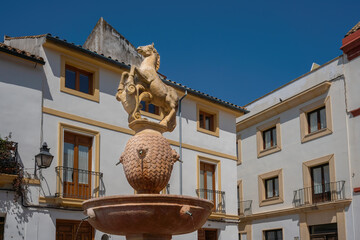 Sticker - Fuente del Potro Fountain at Plaza del Potro Square - Cordoba, Andalusia, Spain