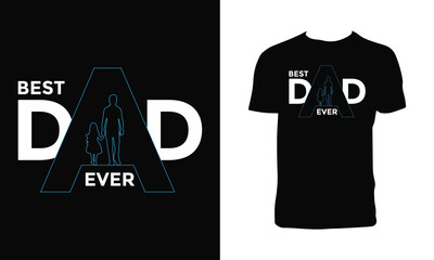 Dad Typography T Shirt Design. 