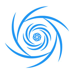 whirlpool vortex icon logo motive pattern element design 