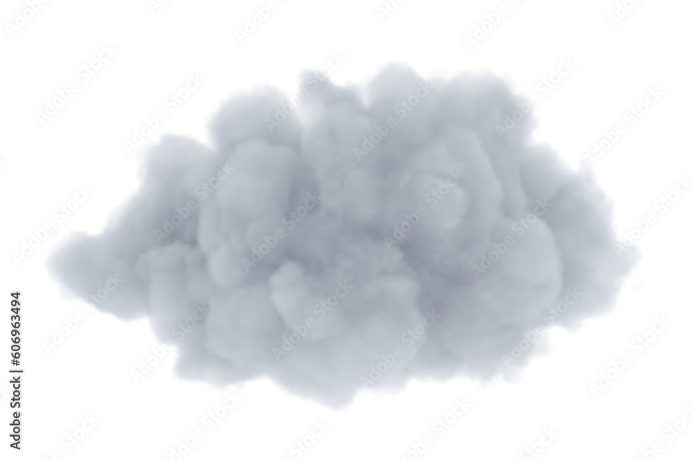 Cumulus and fluffy cloud shape with isolated on transparent background ...