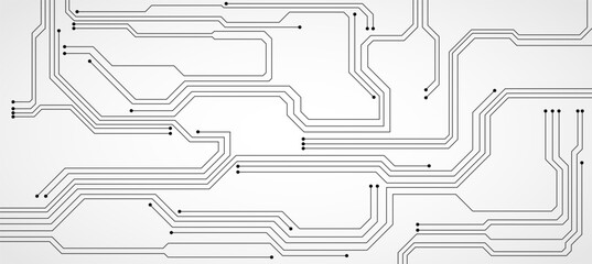 Wall Mural - technology background with hi-tech digital data