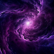 Abstract Fractal Background Purple Color Created With Generative Ai Technology