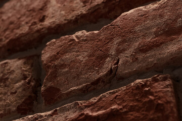 Wall Mural - Detail shot of brick wall made from old bricks as a interior design