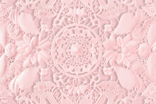 Pastel Pink Vintage Lace Background