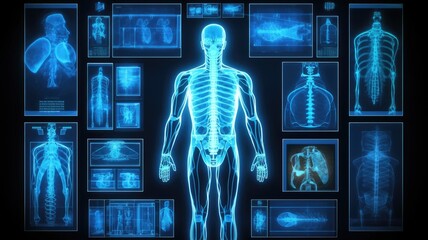 Wall Mural - the use of various imaging techniques to visualize and diagnose medical conditions and diseases.gene