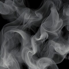 Wall Mural - smoke on black