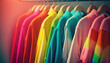 © Mahmud Hasan Rashed - Rainbow color dares of female wear on Shopping Center. AI Generated