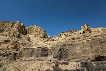 Sticker - Ruins of Guge Kingdom.Tuolin, Zanda County, Tibet, China.