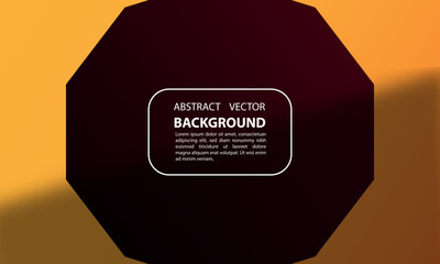 Wall Mural - abstract orange background with a geometric design and editable text