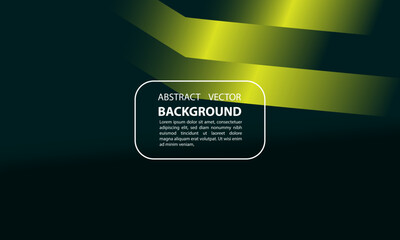 Wall Mural - abstract dark background with neon green light design and editable text
