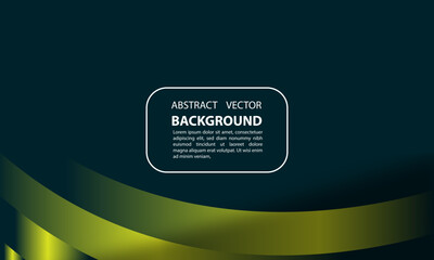 Wall Mural - abstract dark background with neon green light design and editable text