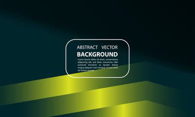 Wall Mural - abstract dark background with neon green light design and editable text