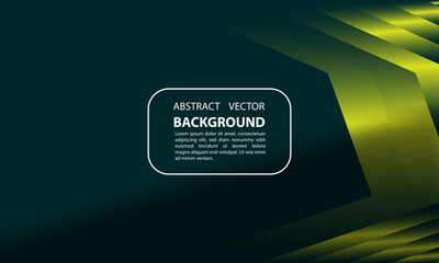 Wall Mural - abstract dark background with neon green light design and editable text