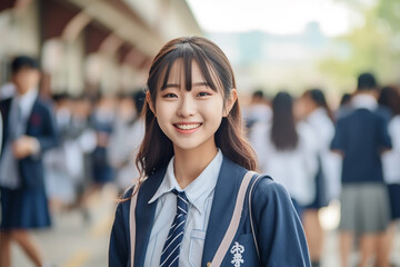 日本の女子生徒のイメージ：ai生成画像