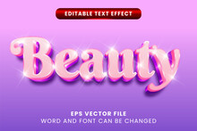 Beauty Aesthetic 3d Editable Text Effect