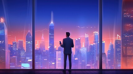 Aufkleber - Manual work with business data analytics, process management using financial charts.Futuristic innovative technologies. Generative AI