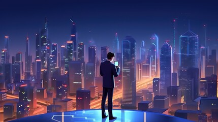 Aufkleber - Manual work with business data analytics, process management using financial charts.Futuristic innovative technologies. Generative AI