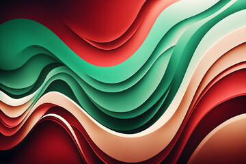 Wall Mural - HD backgrounds and textures with colorful abstract art creations, minimalist aesthetic design with abstract organic shapes 