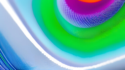 Wall Mural - a colorful abstract design with bold patterns and shapes, generative ai