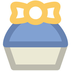 Poster - Love cake bold line icon