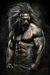 Young Tattooed Bodybuilder With Long Hair